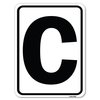 Signmission Sign with Letter C Heavy-Gauge Aluminum Rust Proof Parking Sign A-1824-22960